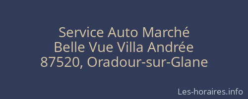 Service Auto Marché