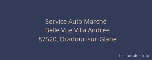 Service Auto Marché