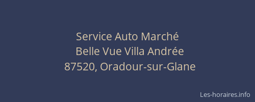 Service Auto March&eacute;
