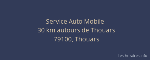Service Auto Mobile