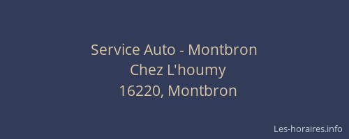 Service Auto - Montbron
