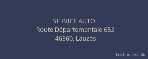 SERVICE AUTO