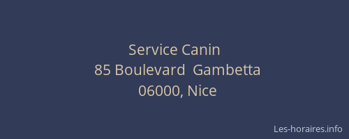 Service Canin
