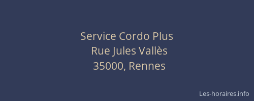 Service Cordo Plus