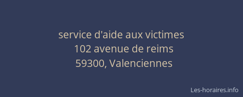 service d'aide aux victimes
