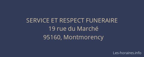 SERVICE ET RESPECT FUNERAIRE