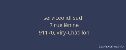 serviceo idf sud