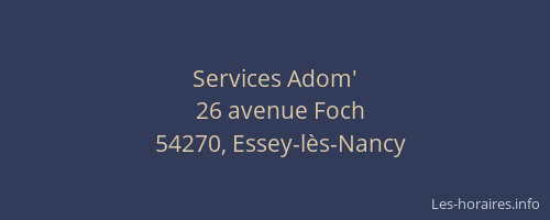 Services Adom'