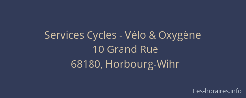 Services Cycles - Vélo & Oxygène