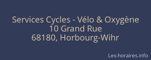 Services Cycles - Vélo & Oxygène