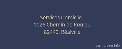 Services Domicile