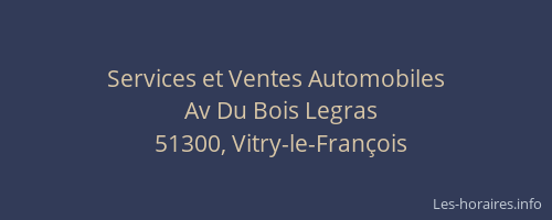 Services et Ventes Automobiles