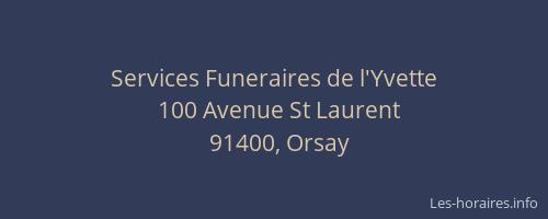 Services Funeraires de l'Yvette