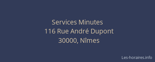 Services Minutes