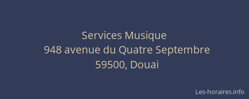 Services Musique