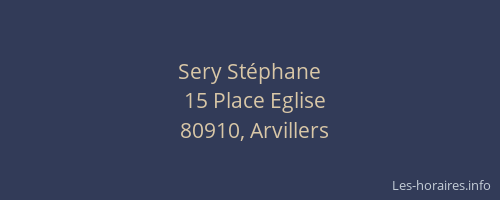Sery St&eacute;phane