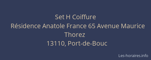 Set H Coiffure