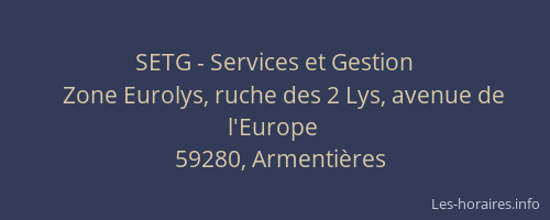 SETG - Services et Gestion