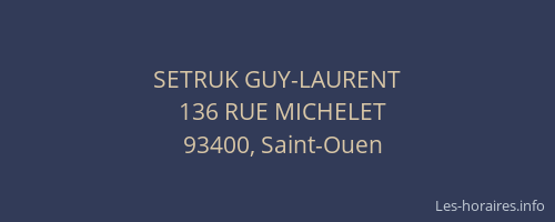 SETRUK GUY-LAURENT