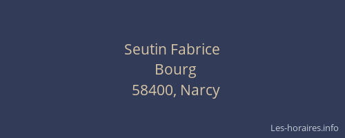 Seutin Fabrice