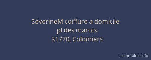 SéverineM coiffure a domicile