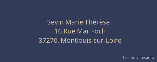 Sevin Marie Thérèse