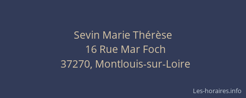 Sevin Marie Th&eacute;r&egrave;se