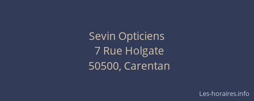 Sevin Opticiens