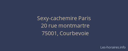 Sexy-cachemire Paris