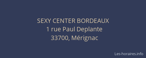 SEXY CENTER BORDEAUX
