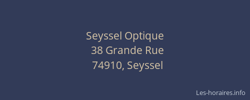 Seyssel Optique