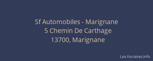 Sf Automobiles - Marignane