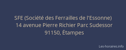 SFE (Société des Ferrailles de l'Essonne)