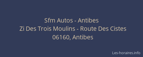 Sfm Autos - Antibes