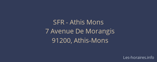SFR - Athis Mons