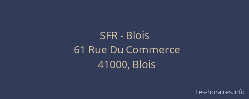 SFR - Blois