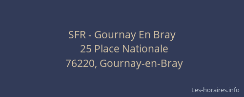 SFR - Gournay En Bray