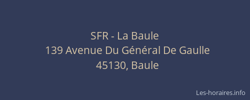 SFR - La Baule