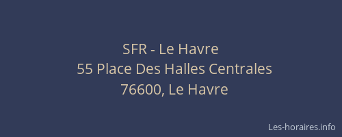 SFR - Le Havre