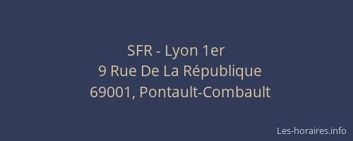 SFR - Lyon 1er