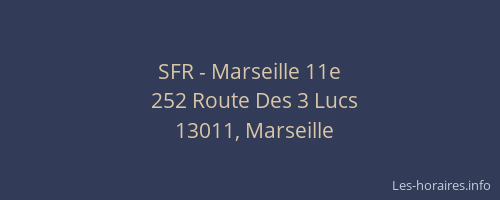 SFR - Marseille 11e