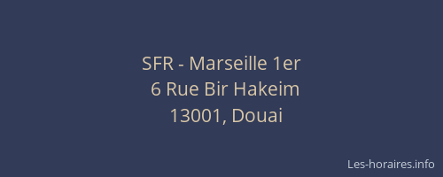 SFR - Marseille 1er