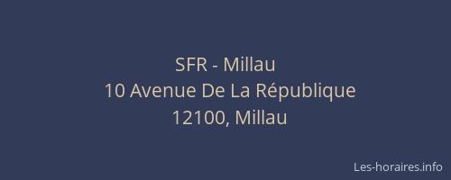 SFR - Millau