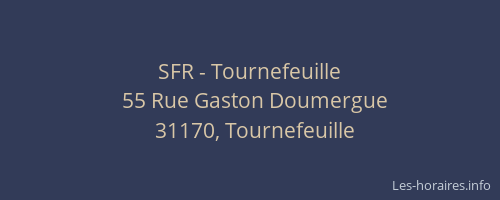 SFR - Tournefeuille
