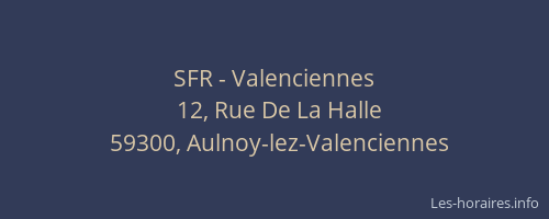 SFR - Valenciennes