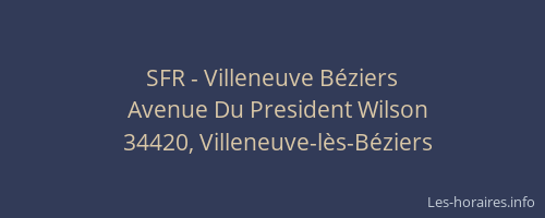 SFR - Villeneuve Béziers