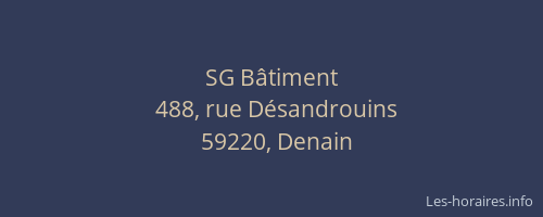 SG Bâtiment