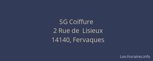 SG Coiffure