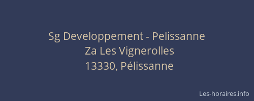 Sg Developpement - Pelissanne