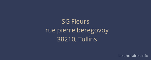 SG Fleurs